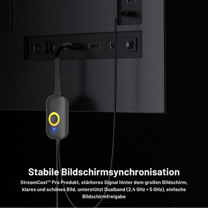 StreamCast™ Pro | Großes Bildschirm-Erlebnis ganz ohne WLAN oder Aufwand