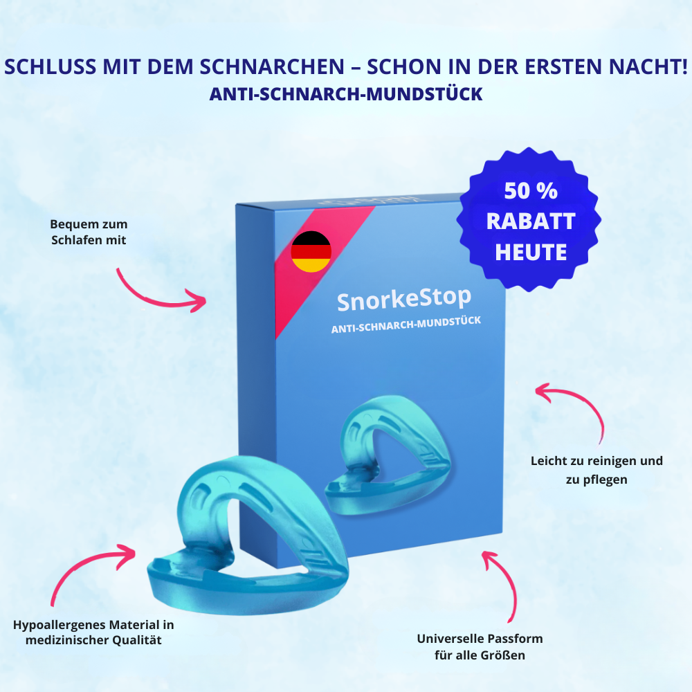 SnarchStop™ | Ruhe im Schlafzimmer und erfrischt aufwachen