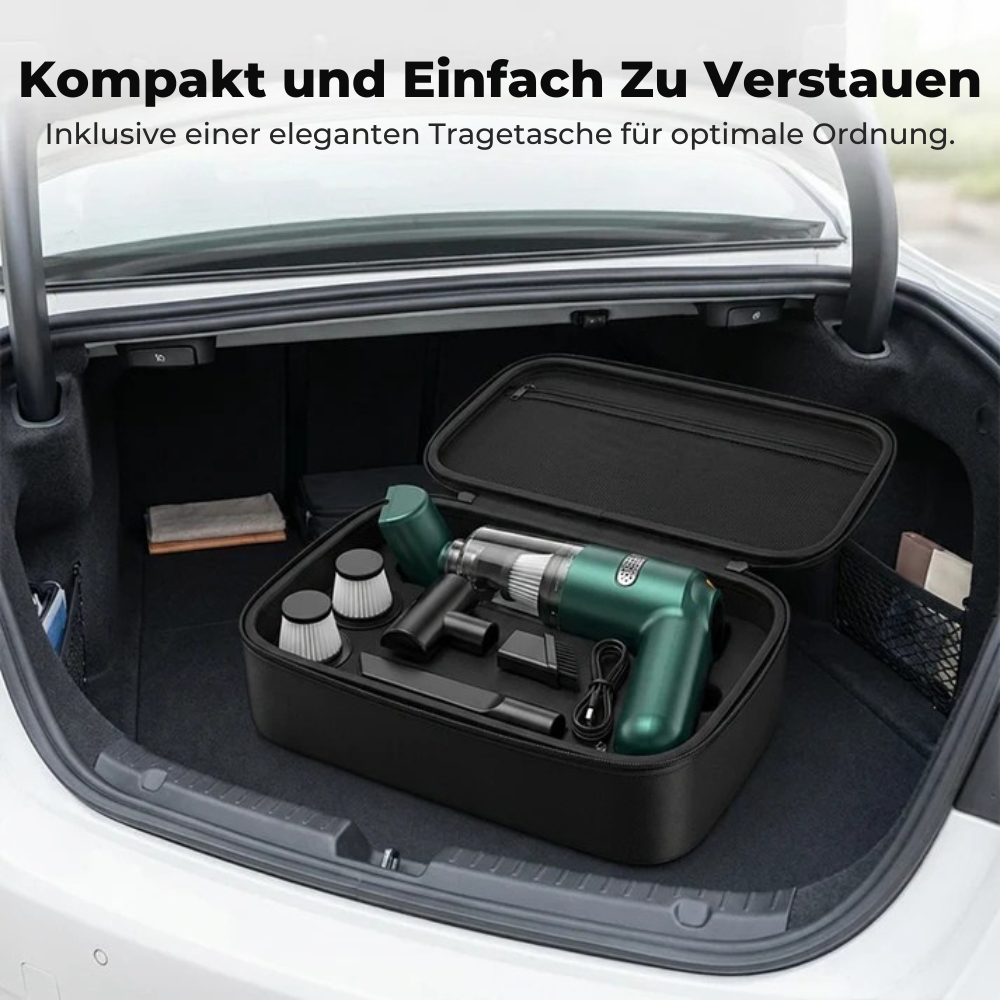 AutoVac™ Pro | Kompakter Autosauger für schnelle Reinigung überall