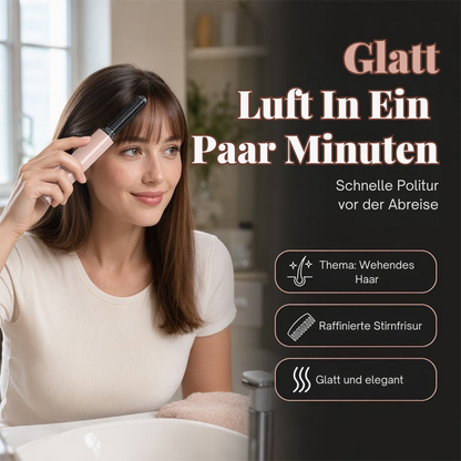 MiniStyle™ | Kompakter Heizkamm für schnelles Auffrischen des Ponyhaars