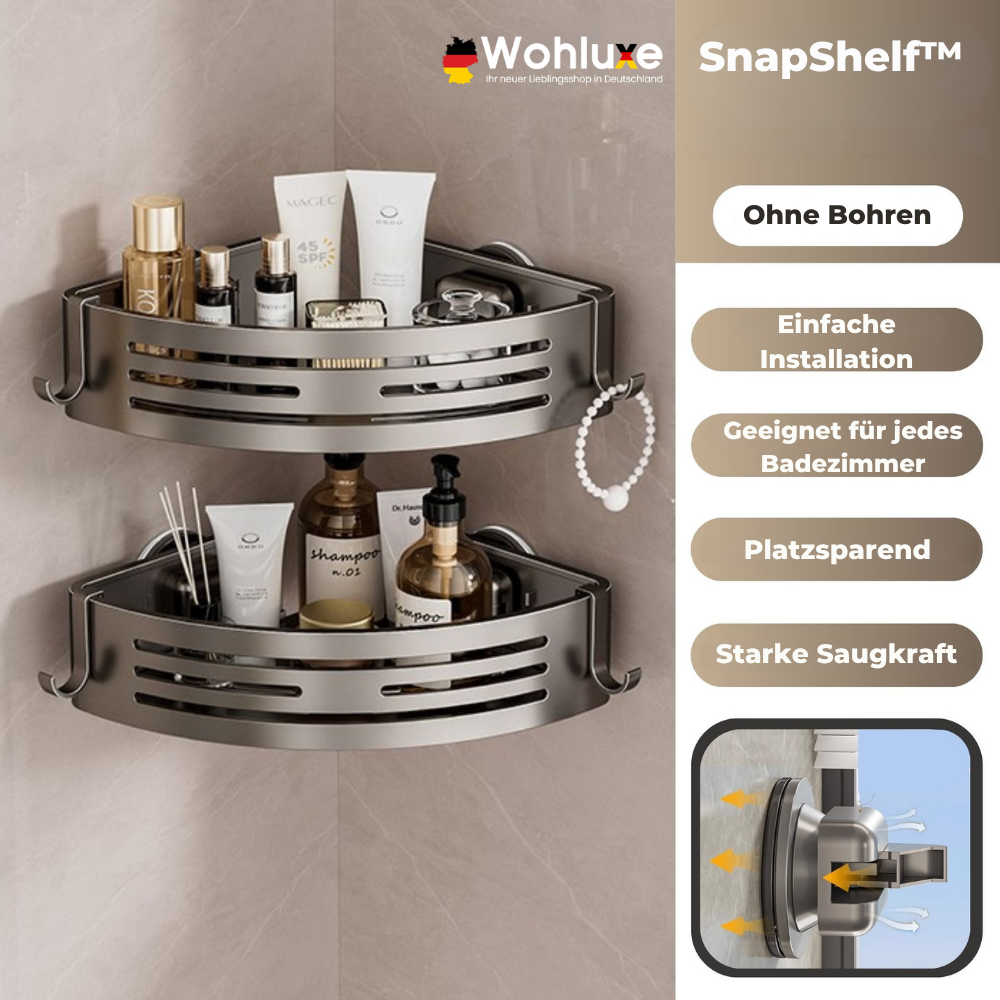 SnapShelf™ | Sorgen Sie in wenigen Sekunden für Ordnung im Badezimmer
