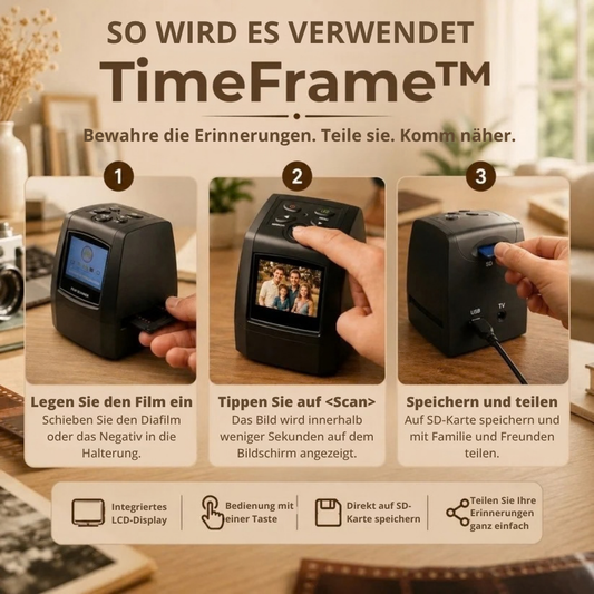 TimeFrame™ | Erwecken Sie alte Erinnerungen zu neuem Leben