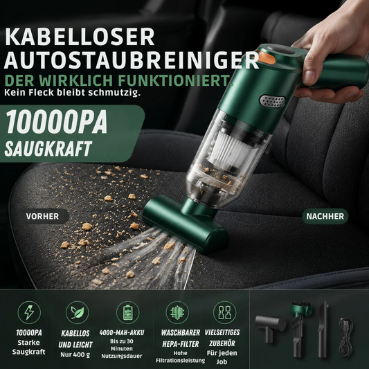 AutoVac™ Pro | Kompakter Autosauger für schnelle Reinigung überall