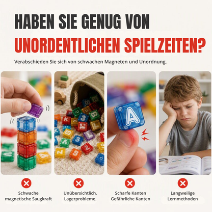 SmartBlocks™ | Magnetischer Baukasten mit Buchstaben, Zahlen und Fantasie