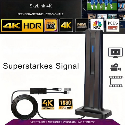 SkyLink™ 4K | Erhalten Sie kostenlose HD-Kanäle ohne Kabel, Smart-TV oder Wi-Fi
