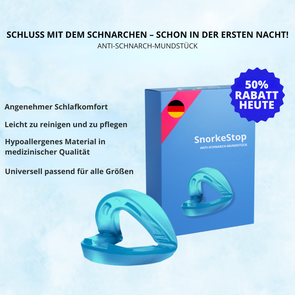 SnarchStop™ | Ruhe im Schlafzimmer und erfrischt aufwachen