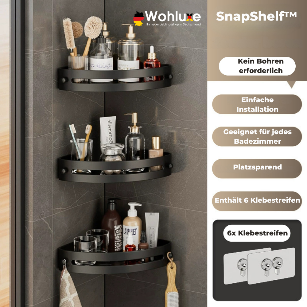 SnapShelf™ | Sorgen Sie in wenigen Sekunden für Ordnung im Badezimmer