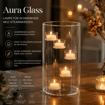 AuraGlass™ | Schaffen Sie eine elegante Atmosphäre mit schwebenden Teelichtern