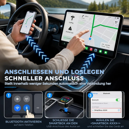 DriveLink Pro™ | Kabelloses CarPlay für eine nahtlose Verbindung unterwegs