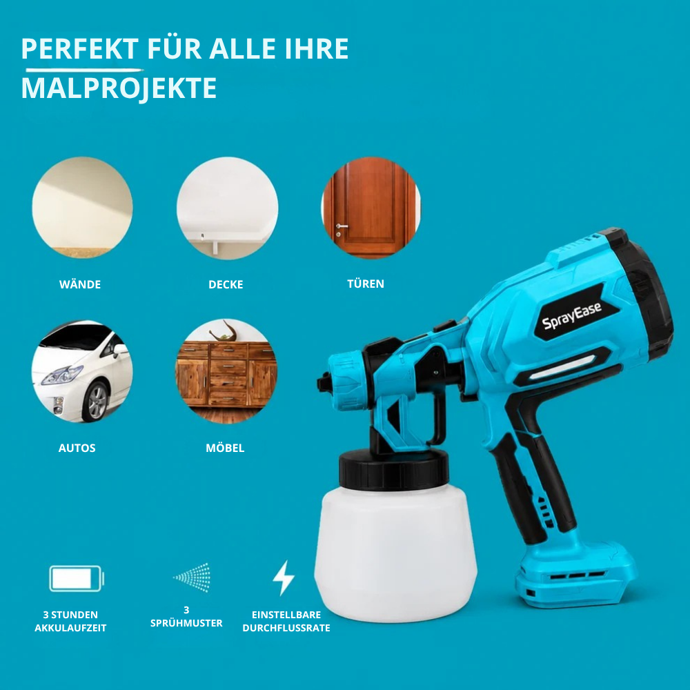 SprayEase™ | Malen Sie größere Projekte schneller und mit weniger Aufwand