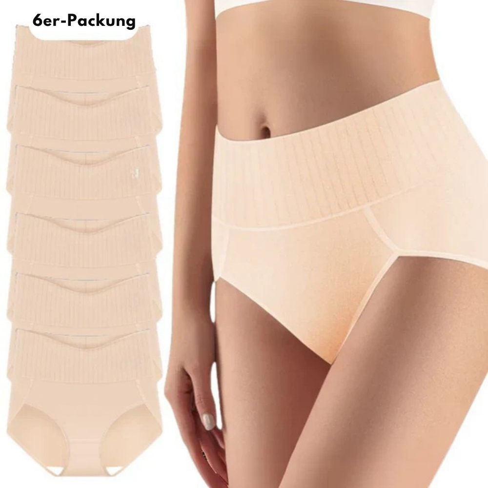Velisse™ | 6er-Pack atmungsaktive und bequeme High-Waist-Unterhosen mit Bauchunterstützung