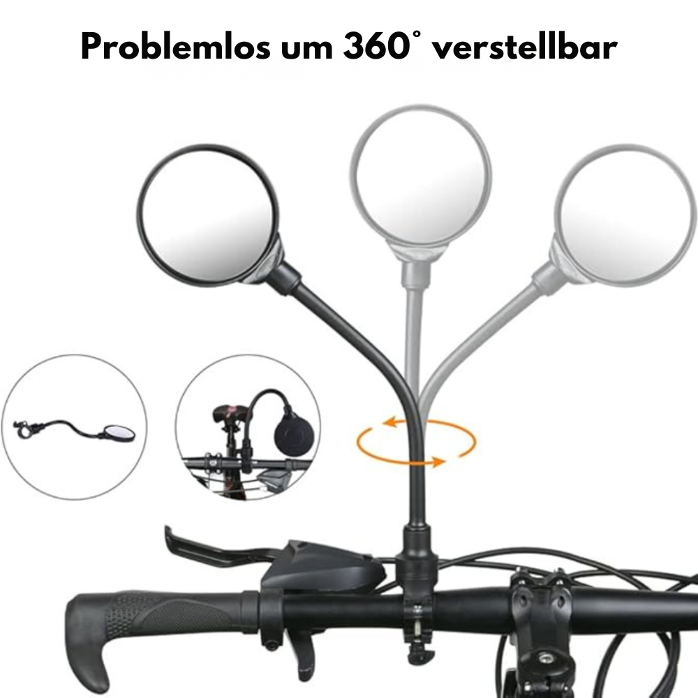 BikeMirror™ | Sieh, was hinter dir passiert, ohne den Fokus nach vorne zu verlieren
