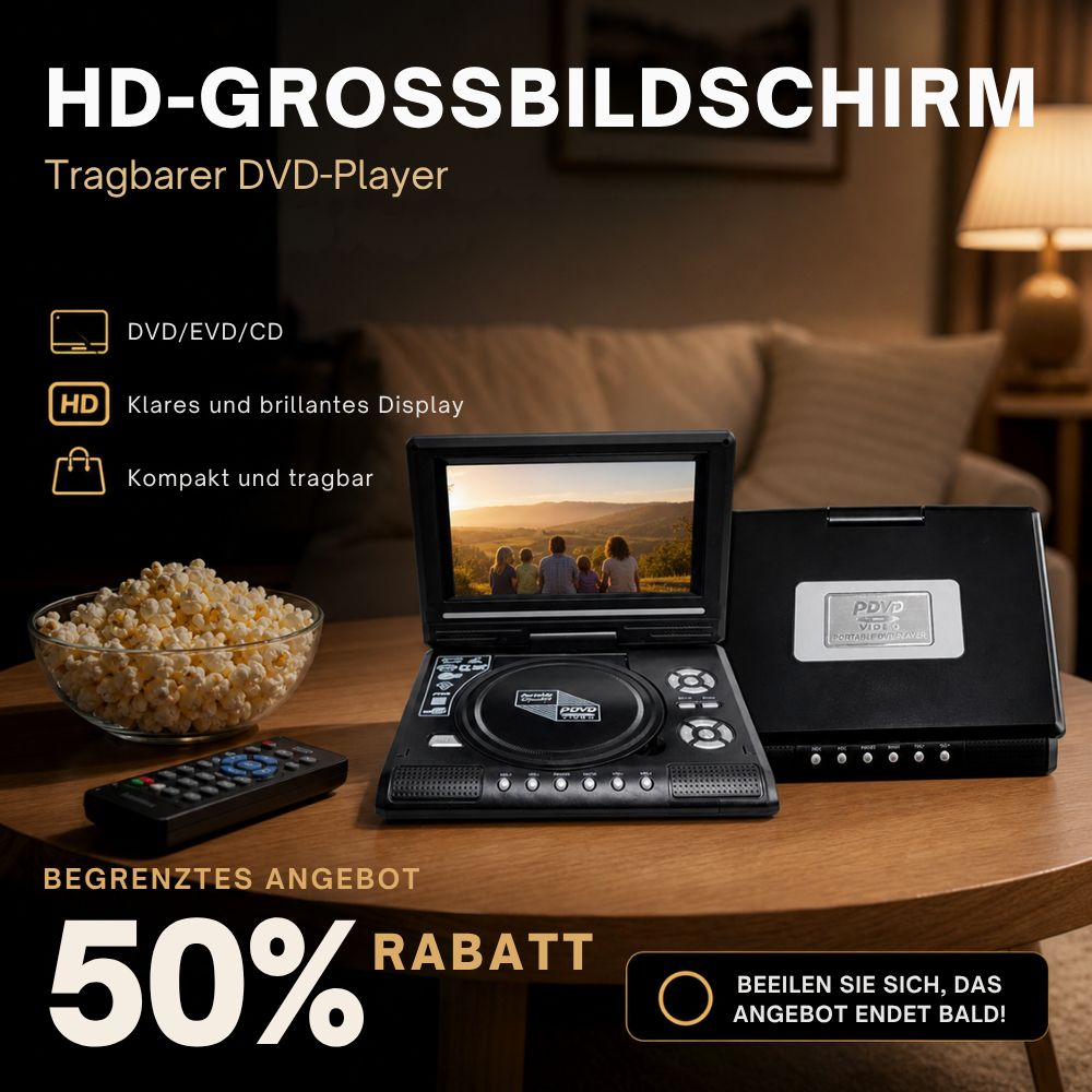 CineGo™ | Tragbarer Filmplayer für entspannte Bildschirmzeit unterwegs