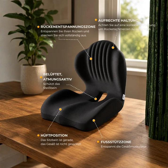 ErgoSit™ | Ergonomisches Sitzkissen für den Komfort den ganzen Tag