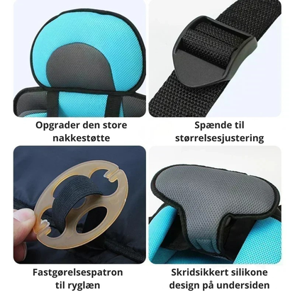 SafeRide™ | Kompakte Lösung für Reisen mit Kindern