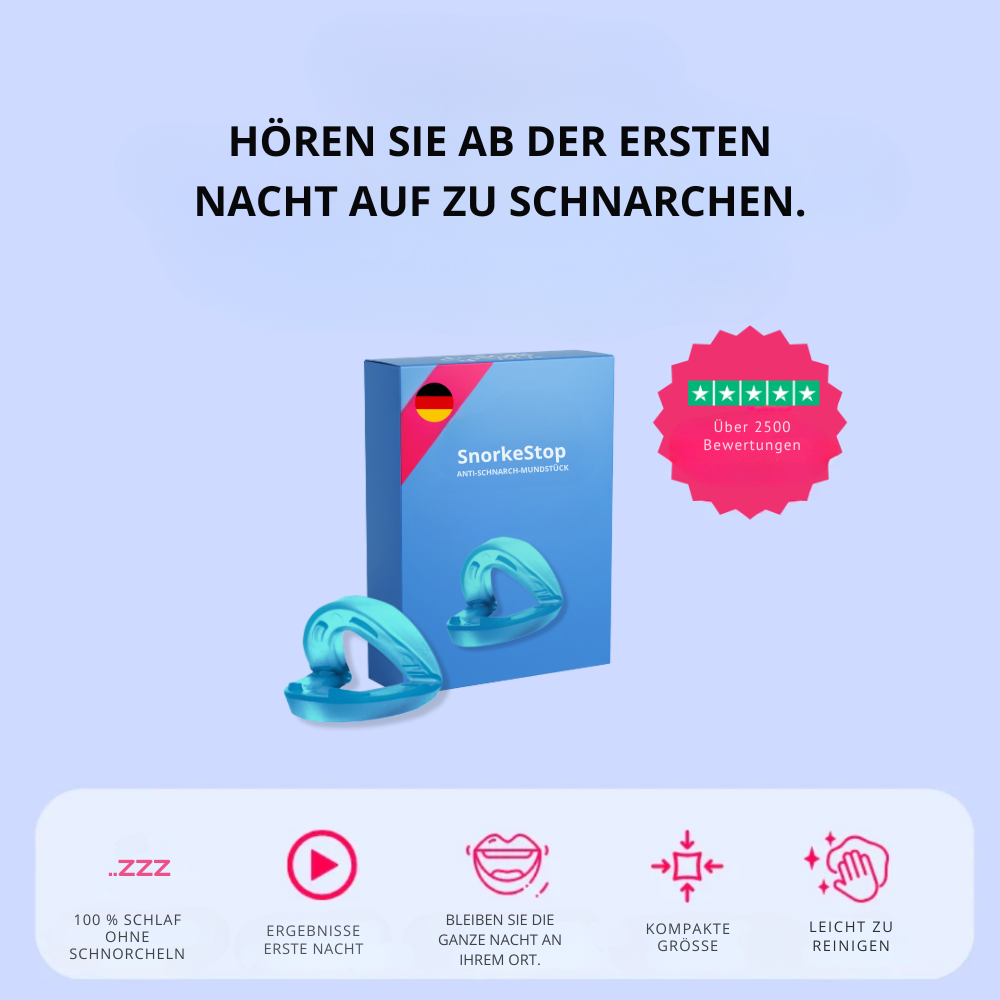 SnarchStop™ | Ruhe im Schlafzimmer und erfrischt aufwachen