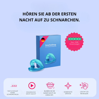 SnarchStop™ | Ruhe im Schlafzimmer und erfrischt aufwachen