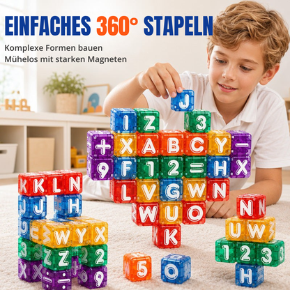 SmartBlocks™ | Magnetischer Baukasten mit Buchstaben, Zahlen und Fantasie
