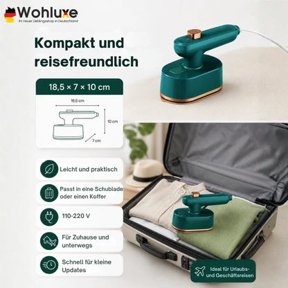 IronGo™ | Kompakt Dampfbügeleisen für schnelle, knitterfreie Touch-ups