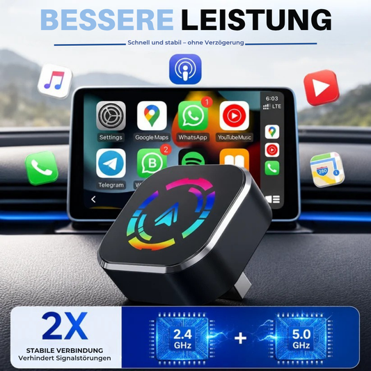DriveLink Pro™ | Kabelloses CarPlay für eine nahtlose Verbindung unterwegs