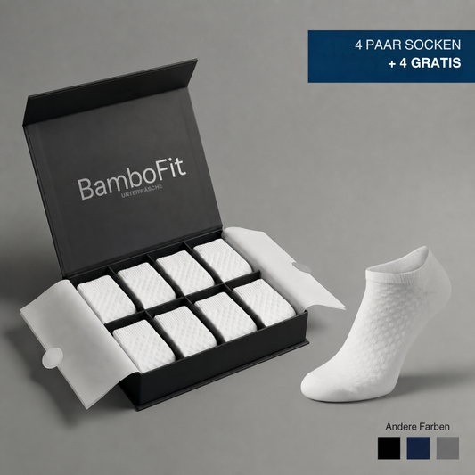 BamboFit™ | Weiche Bambussocken ohne enge Abdrücke am Knöchel
