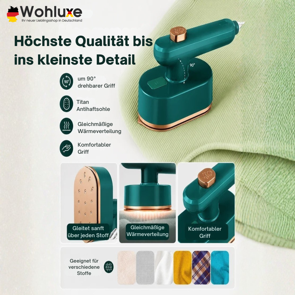 IronGo™ | Kompakt Dampfbügeleisen für schnelle, knitterfreie Touch-ups