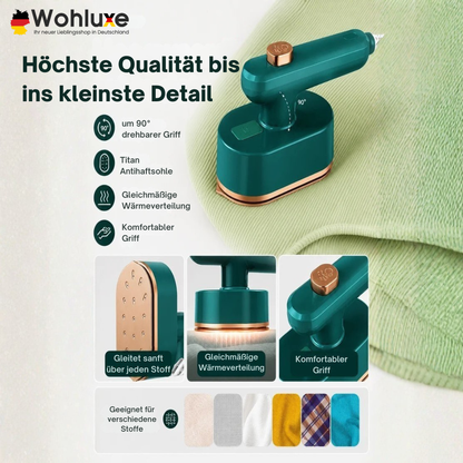 IronGo™ | Kompakt Dampfbügeleisen für schnelle, knitterfreie Touch-ups