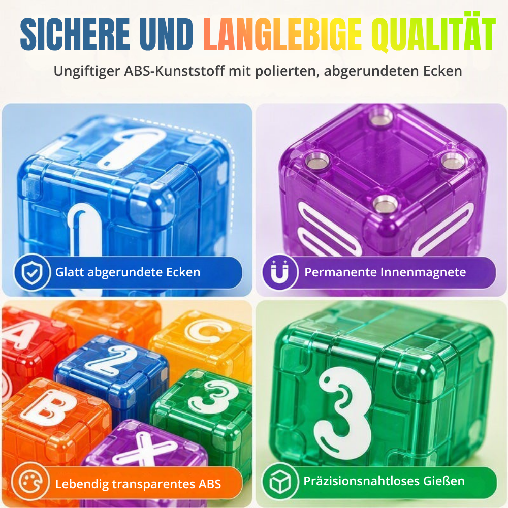 SmartBlocks™ | Magnetischer Baukasten mit Buchstaben, Zahlen und Fantasie