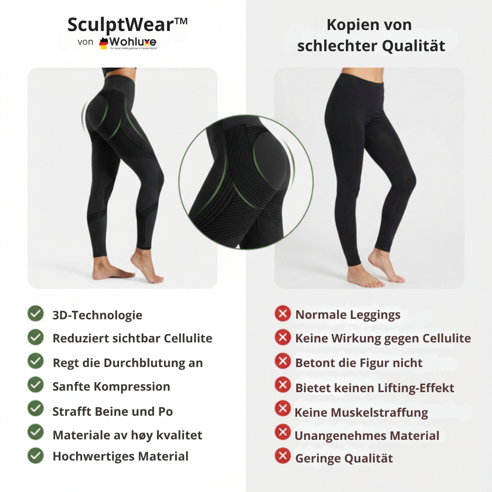 SculptWear™ | Leggings, die aktiv gegen Cellulite arbeiten