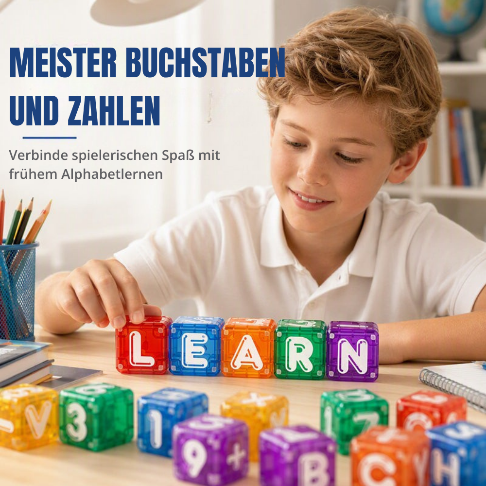 SmartBlocks™ | Magnetischer Baukasten mit Buchstaben, Zahlen und Fantasie