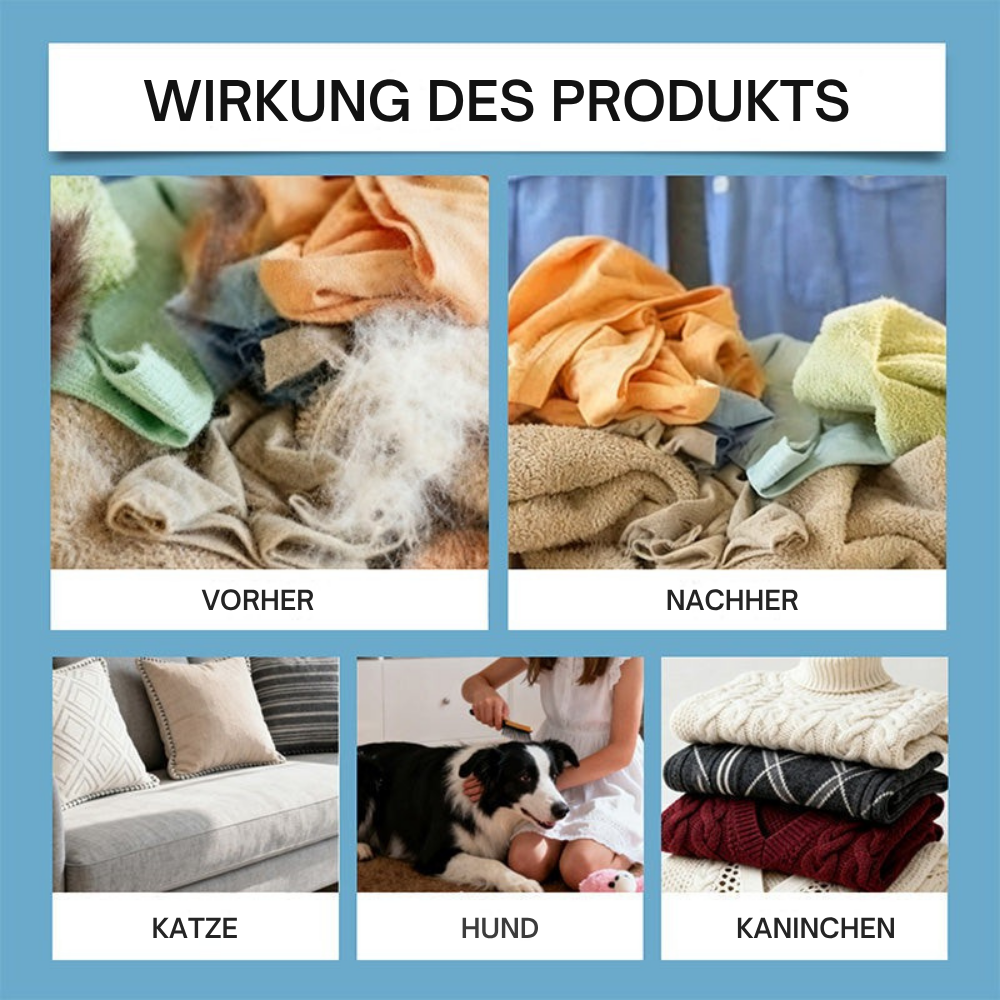 FurCatch™ | Weniger Tierhaare auf frisch gewaschener Kleidung