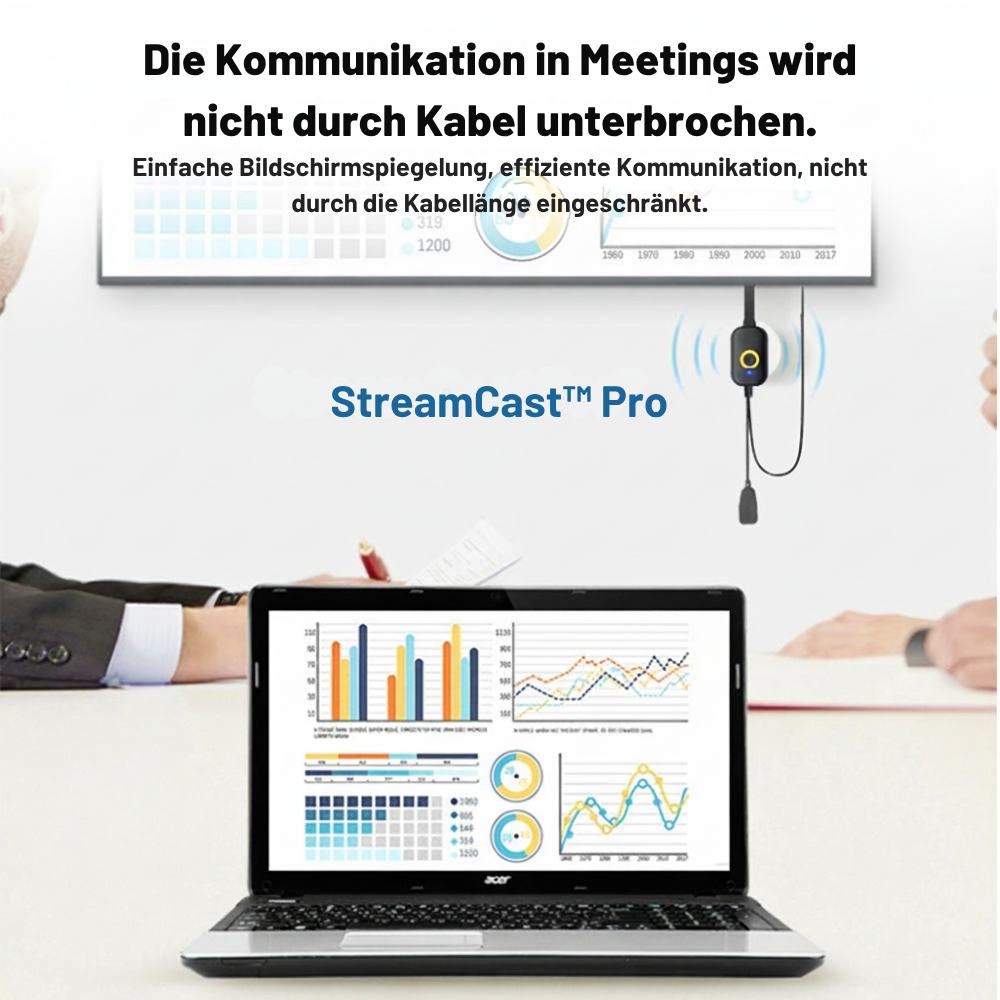 StreamCast™ Pro | Großes Bildschirm-Erlebnis ganz ohne WLAN oder Aufwand
