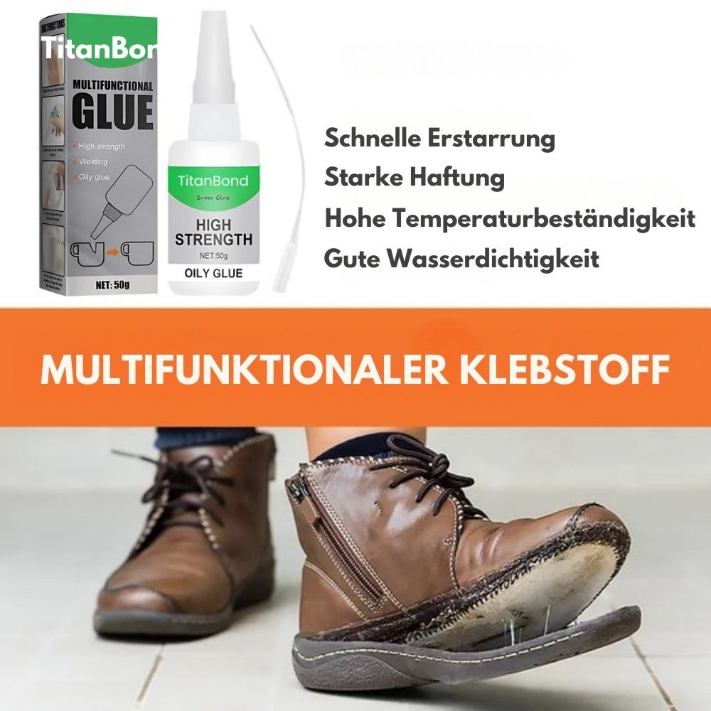 TitanBond™ | Wasserfest, staubdicht Hochleistungsleim – repariere alles in wenigen Sekunden