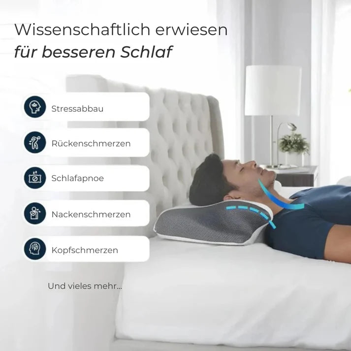 ErgoPillow™ | Gib dem Nacken die Unterstützung, die er jede Nacht vermisst hat