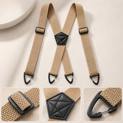 GripSuspenders™ | Hält Ihre Hose sicher und bequem ohne engen Gürtel