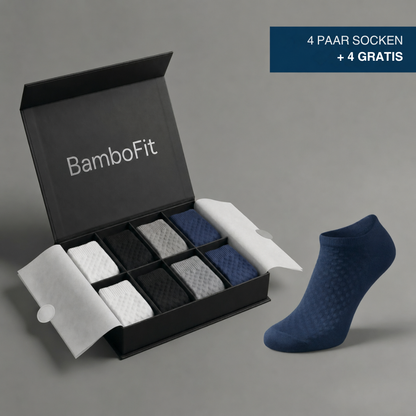 BamboFit™ | Weiche Bambussocken ohne enge Abdrücke am Knöchel