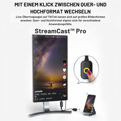 StreamCast™ Pro | Großes Bildschirm-Erlebnis ganz ohne WLAN oder Aufwand