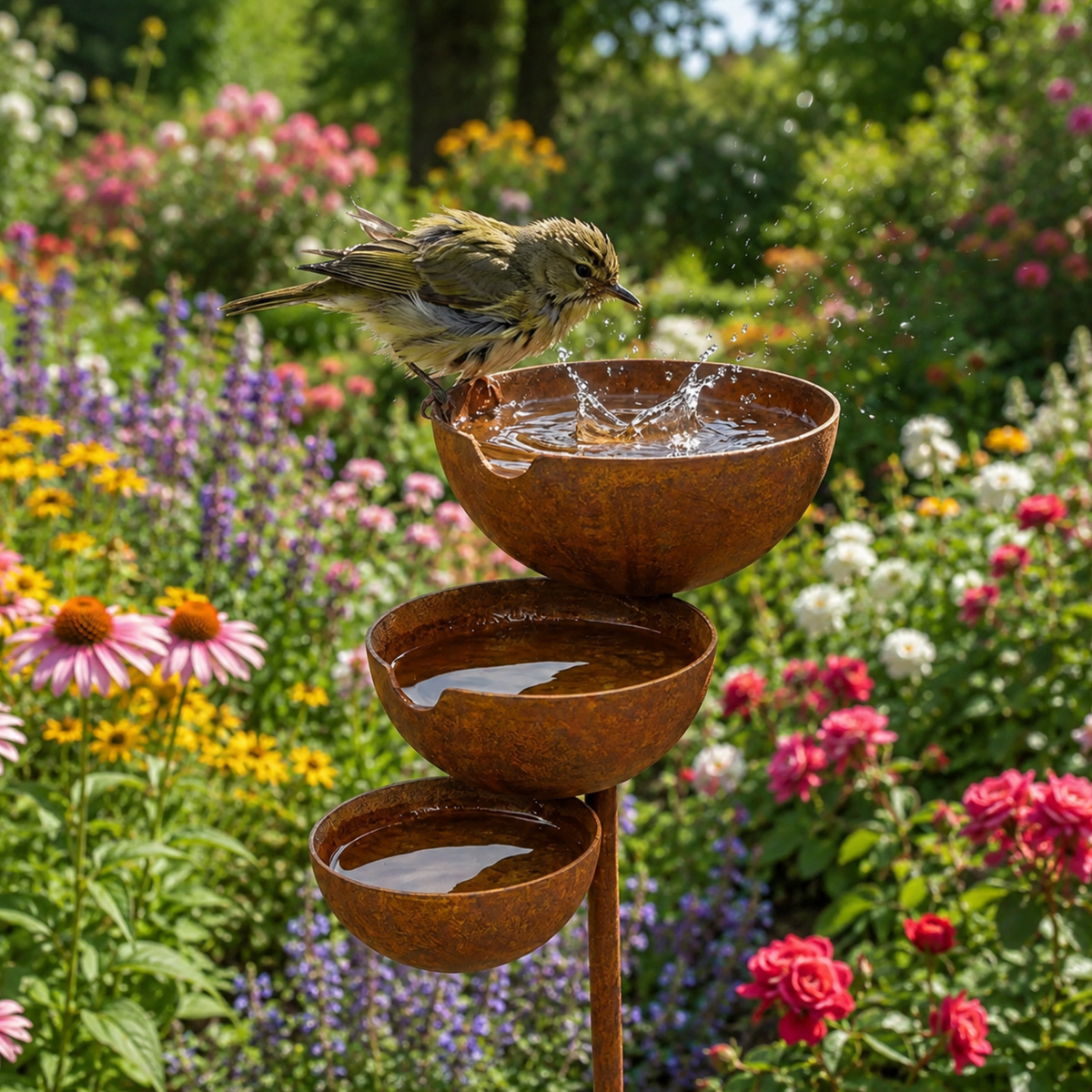 WingOasis™ | Vögeln in Ihrem Garten einen Platz zum Trinken bieten
