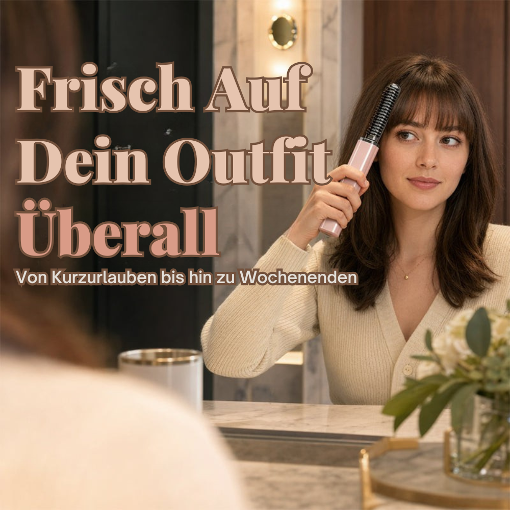 MiniStyle™ | Kompakter Heizkamm für schnelles Auffrischen des Ponyhaars
