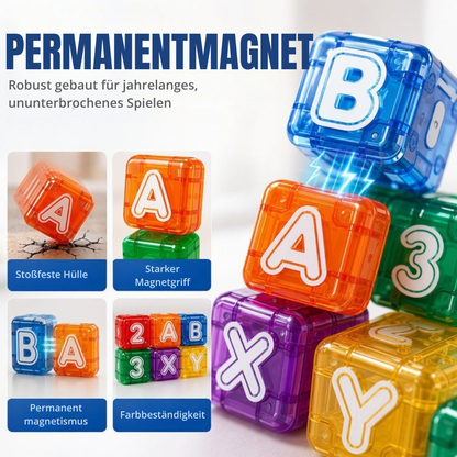 SmartBlocks™ | Magnetischer Baukasten mit Buchstaben, Zahlen und Fantasie