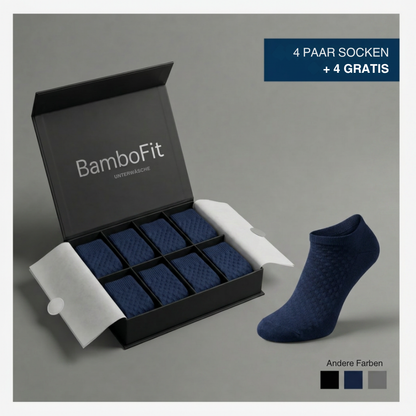 BamboFit™ | Weiche Bambussocken ohne enge Abdrücke am Knöchel