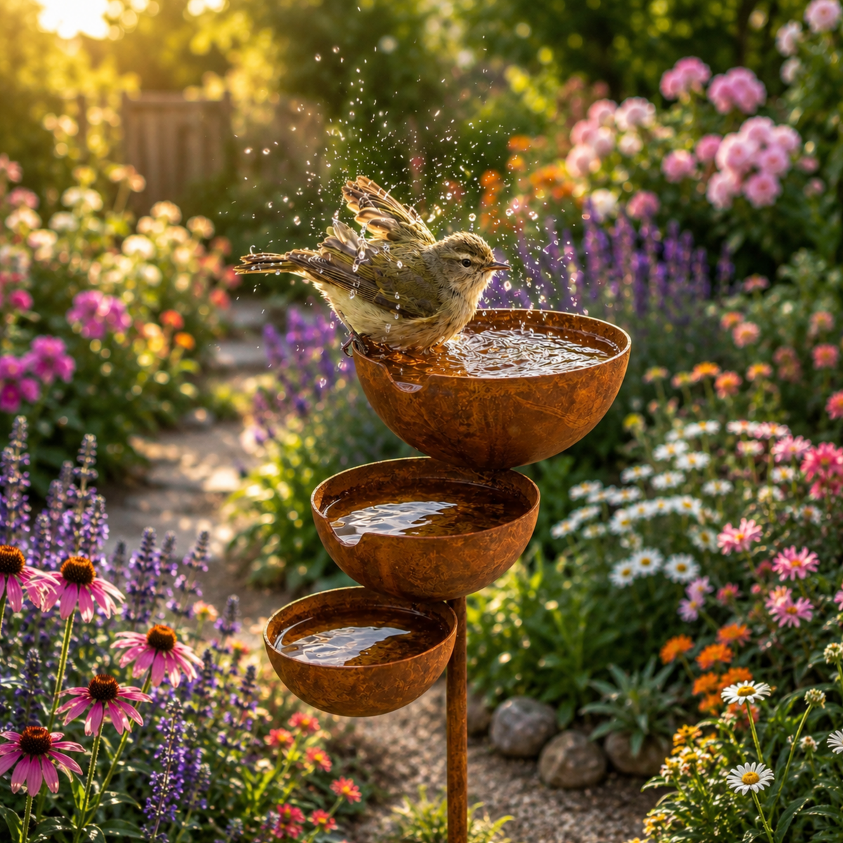 WingOasis™ | Vögeln in Ihrem Garten einen Platz zum Trinken bieten